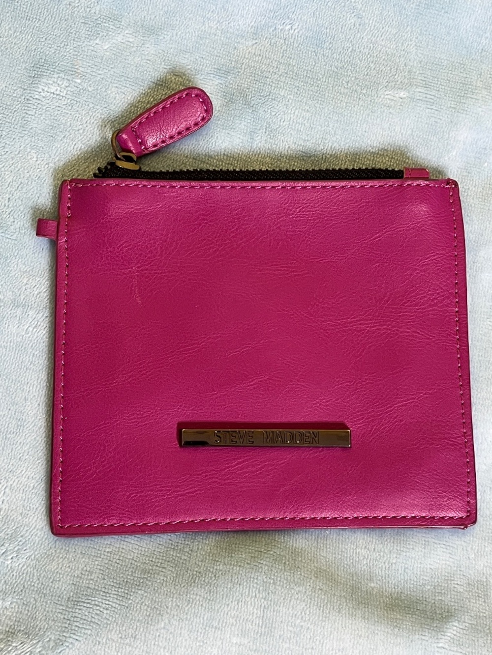 Steve Madden Magenta Zip Coin Pouch / Card Case – EUC